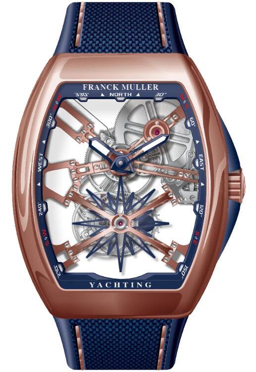 Best FRANCK MULLER Vanguard Yachting V 45 T GR CS SQT YACHT (BL) (5N) (BL. BLC RGE) Replica Watch